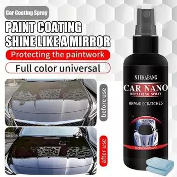 Автомобильный нано-спрей с высокой степенью защиты и быстрым покрытием, экологически чистый ультра-гидрофобный, эффективный против царапин S