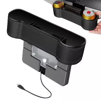 Автомобильный наполнитель с подстаканником, многофункциональный карман для хранения наполнителя сиденья, автомобильный многофункциональный органайзер для хранения наполнителя сиденья в автомобиле чёрный