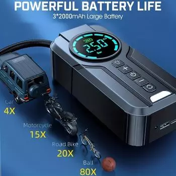 Автомобильный насос для накачивания шин 12 В воздушный насос для автомобиля портативный насос для накачивания шин электрический насос для мотоцикла воздушный компрессор для автомобиля мотоциклы YX1819L