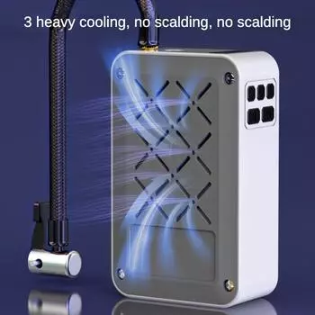 Автомобильный насос для накачивания шин, проводной 12 В, электрический насос, портативный, аварийный, автомобильный насос с цифровым дисплеем белый