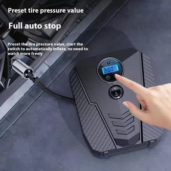 Автомобильный насос для накачивания, шина для маленького автомобиля, электрический насос для накачивания, портативный ручной интеллектуальный цифровой дисплей для накачивания автомобилей Digital Display Model