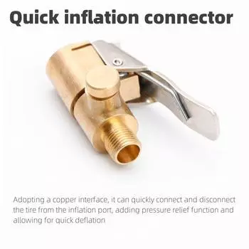 Автомобильный насос для накачивания воздуха, американская резьба, адаптер для воздушных форсунок, аксессуары для автомобильного насоса для накачивания воздуха, быстрое преобразование, зажим для головки, воздушные форсунки