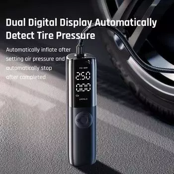 Автомобильный насос для шин 12 В 150 фунтов на квадратный дюйм воздушный компрессор портативный проводной электрический насос для автомобиля мотоцикла велосипеда с удлиненным шнуром питания чёрный