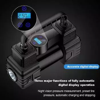 Автомобильный насос для шин 150 PSI 12V электрический воздушный насос портативный насос для накачивания шин