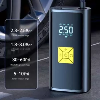 Автомобильный насос для шин 6000 мАч 150 фунтов на кв. дюйм умный воздушный насос портативный автомобильный автоматический компрессор для накачивания шин для мотоцикла велосипеда надувной