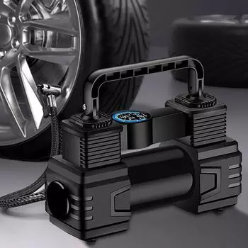 Автомобильный насос для шин, автоматический воздушный компрессор, цифровой дисплей, 12 В, портативный автоматический воздушный насос со светодиодной подсветкой, вакуумный насос для шин, автомобильные аксессуары