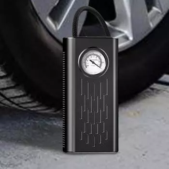 Автомобильный насос для шин беспроводной насос для шин с указателем давления портативный насос для шин воздушный насос для автомобиля мотоцикла мяч чёрный