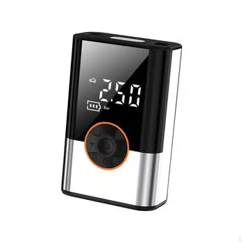 Автомобильный насос для шин с цифровым манометром. Универсальный насос для накачивания шин. Портативные воздушные компрессоры для Silver Orange Circle