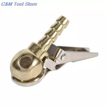 Автомобильный насос для шин Tire Air с зажимом для инструментов для ремонта автомобильных шин Chuck Inflator Gauge Brass Ball Auto