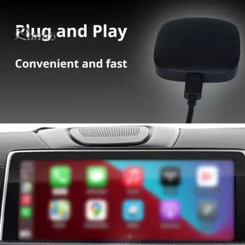 Автомобильный навигационный соединительный блок Беспроводное устройство для автомобиля Двойная система Smart TV Устройство для Android Голосовое управление Восьмиядерный процессор Интерфейс USB 2GB+16GB