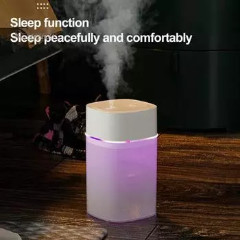 Автомобильный небольшой увлажнитель воздуха с красочной подсветкой, USB Plug-Play, ультра-тихий настольный персональный распылитель воздуха, распылитель для ароматерапии зелёный