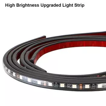 Автомобильный неоновый атмосферный свет универсальная RGB многоцветная светодиодная лента автомобильный нижний светодиодный свет водонепроницаемый управление с помощью приложения