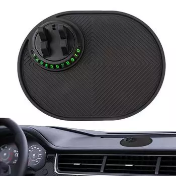 Автомобильный нескользящий коврик для салона автомобиля, силиконовый, для приборной панели, противоскользящий коврик для хранения телефона, накладки для мобильного телефона, аксессуары для салона автомобиля чёрный