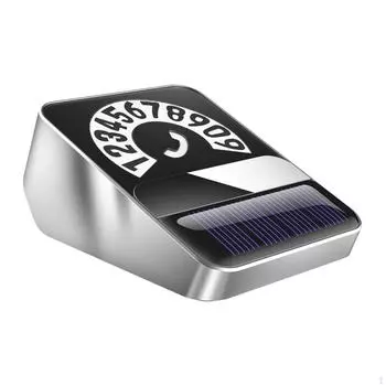 Автомобильный номер телефона, карта, парковочная табличка, автоаксессуары на солнечной энергии, временные серебряный