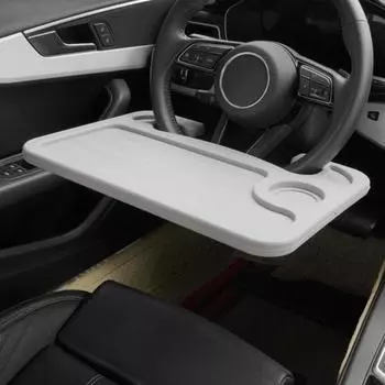 Автомобильный обеденный стол Yousheng с рулевым колесом, заднее сиденье пассажира, поднос для ноутбука с регулируемой высотой и углом наклона чёрный