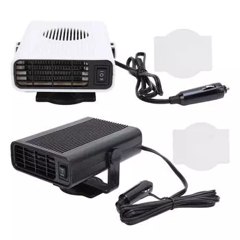 Автомобильный обогреватель 120 Вт, быстрый нагрев, повышенная безопасность, портативный, эффективный, антизапотеватель лобового стекла автомобиля White 12V