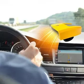 Автомобильный обогреватель 12-24 В, обогреватель для грузовика, автомобильное отопление, электрическое отопление, быстрый обогреватель для автомобиля, зимние практичные принадлежности 12.5cm10cm4cm чёрный