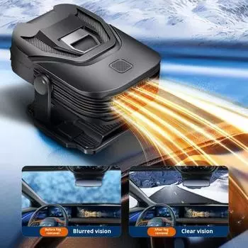 Автомобильный обогреватель 12 В 150 Вт портативный 2 в 1 быстрый нагрев размораживание антизапотеватель вращающийся кронштейн автоматический размораживатель лобового стекла охладитель вентилятор для автомобилей джипы свет A