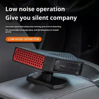 Автомобильный обогреватель 12 В 200 Вт, портативный автомобильный обогреватель и размораживатель, вращение на 360 градусов, 2-в-1, быстрый нагрев, охлаждающий вентилятор, размораживатель лобового стекла автомобиля с дымовым воспламенителем A
