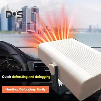 Автомобильный обогреватель 12 В/24 В, быстрый нагрев, охлаждающий вентилятор, вращающееся на 360° основание, универсальный внедорожник, грузовой автомобиль, портативный обогреватель, охладитель, обогреватель лобового стекла, обогреватель 12v чёрный