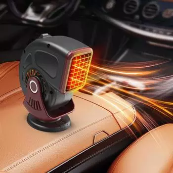 Автомобильный обогреватель 12 В, нагрев, 120 Вт, быстрый вентилятор, охлаждение, вращающийся на 360 градусов, клей, универсальный чёрный