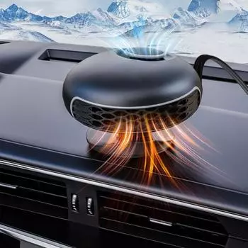 Автомобильный обогреватель 12 В, нагрев, 150 Вт, быстрый вентилятор, охлаждение, вращающийся на 360 градусов, универсальный клей