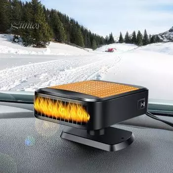 Автомобильный обогреватель, автомобильный обогреватель лобового стекла, высокоэффективный, безопасный в использовании, широко совместимый, 12 В, 150 Вт, быстрый нагрев, автомобильный обогреватель оранжевый