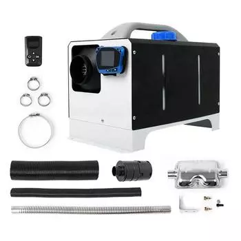Автомобильный обогреватель, дизельный воздушный обогреватель, автомобильный парковочный обогреватель 12 В/24 В, 2 кВт-5 кВт, дизельный парковочный обогреватель для автомобиля, грузовика, лодки, автофургона, парковочный обогреватель чёрный