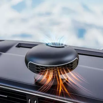 Автомобильный обогреватель для зимы, вентилятор 2 в 1, обогрев и охлаждение, размораживание лобового стекла, градусный поворотный