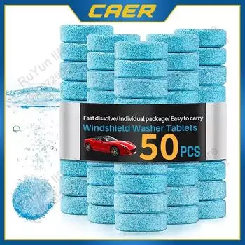Автомобильный очиститель лобового стекла Шипучая таблетка Универсальная жидкость для омывателя окон Концентрированная твердая жидкость для удаления пятен Clear Vision