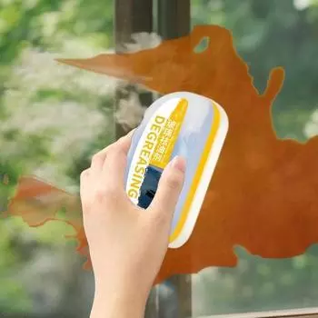 Автомобильный очиститель масляной пленки Водонепроницаемая защита от запотевания Автомобильная щетка для очистки масляной пленки Полировка стекла 1pc