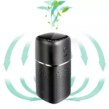 Автомобильный очиститель воздуха Интеллектуальный персональный электрический USB-зарядный пылеуловитель для автомобиля Очиститель воздуха для автомобиля белый