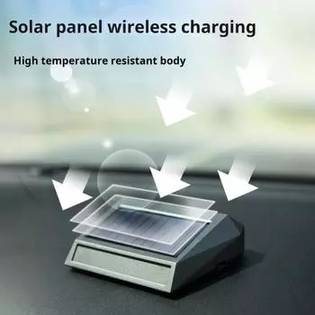 Автомобильный очиститель воздуха с солнечной панелью, устойчивый к высоким температурам дизайн датчика вибрации, автоматическое включение/выключение, удаление запахов из салона автомобиля, портативный очиститель воздуха A серый