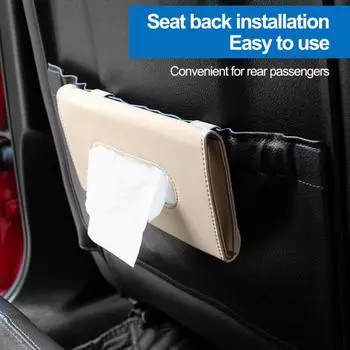 Автомобильный однотонный держатель, подвесной тканевый кожаный чехол для искусственной салфетки, автомобильный козырек чёрный
