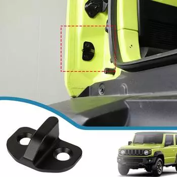 Автомобильный ограничитель защелки задней двери, защита для Suzuki Jimny JB64 JB74-2023, ограничитель задней двери, внутренняя крышка чёрный