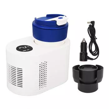 Автомобильный охладитель для чашек, многофункциональный, с тепло- и холодоизоляцией, 2 в 1, умный электрический охладитель для чашек в машине L белый