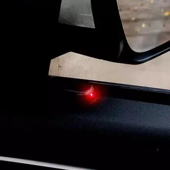Автомобильный охранный фонарь на солнечных батареях, имитация фиктивной сигнализации, беспроводное предупреждение, противоугонная лампа, светодиодная мигающая имитация красный