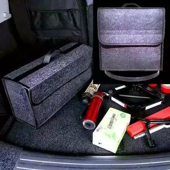 Автомобильный органайзер для сумок, складной автомобильный ящик для хранения, нескользящий огнестойкий органайзер для багажника автомобиля