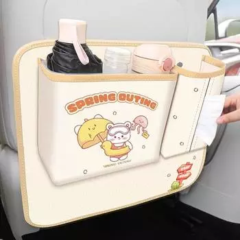 Автомобильный органайзер для заднего сиденья, держатель для салфеток, автомобильный органайзер, мусорное ведро, защитное устройство для заднего сиденья, держатель для салфеток, органайзер для хранения