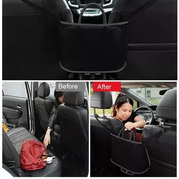 Автомобильный органайзер для заднего сиденья, сумка для хранения в багажнике, автомобильный органайзер, аксессуары для салона заднего сиденья, сетчатые карманы для внедорожника, грузовика