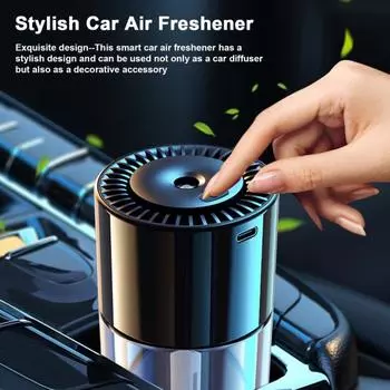 Автомобильный освежитель воздуха, 3 туманообразователя, регулируемые режимы, масляный перезаряжаемый незаменимый мини-диффузор Ocean breeze