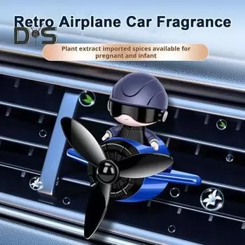 Автомобильный освежитель воздуха, ароматический диффузор, простая установка, универсальный автоматический вращающийся пропеллер, воздуховыпускное отверстие, освежитель воздуха, автомобильные аксессуары чёрный