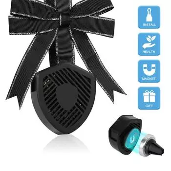 Автомобильный освежитель воздуха Автомобильный воздуховыпускной щиток черный пластиковый автомобильный щиток для ароматерапии пластиковый автомобильный освежитель воздуха Автомобильный диффузор Angel Shield (две сменные подушечки) чёрный