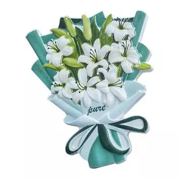 Автомобильный освежитель воздуха, букет цветов, изысканное качество изготовления, различные ароматы, нежное украшение, экологически чистый освежитель воздуха для интерьера, зажим для вентиляции A