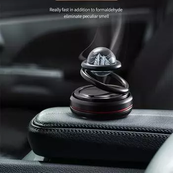 Автомобильный освежитель воздуха для ароматерапии, солнечный магнитный вращающийся аромат, украшения, подвесная звезда, автомобильный аромат красный