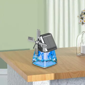 Автомобильный освежитель воздуха для дома с орнаментом ветряной мельницы, украшение приборной панели, гладкие поверхности, на солнечной энергии синий