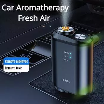 Автомобильный освежитель воздуха Духи Ароматизаторы для автомобиля Автомобильные аксессуары Электрический диффузор воздуха Ароматерапия Увлажнитель воздуха в вентиляционном отверстии для автомобиля Туман Ароматерапия чёрный