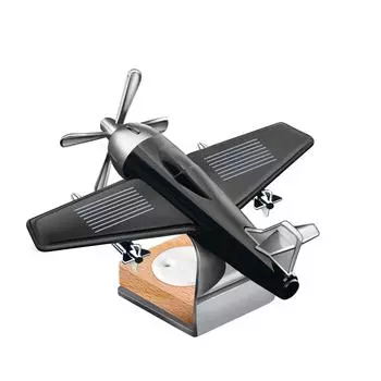 Автомобильный освежитель воздуха, истребитель, духи, диффузор для самолета на солнечной энергии, алюминиевый ароматизатор для самолета, приборная панель самолета, парфюмерия чёрный