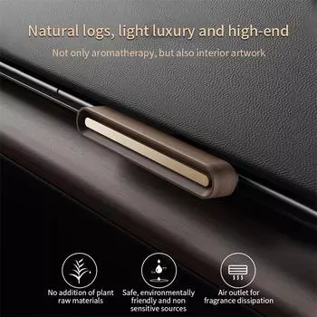 Автомобильный освежитель воздуха из сплава, массива дерева, долговечный аромат, ароматерапия, диффузор для выхода воздуха, аксессуары для украшения салона автомобиля
