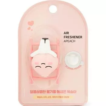 Автомобильный освежитель воздуха Kakao Friends Ladder Apeach, 1 штука, цветочный персик, лучший персонаж Кореи